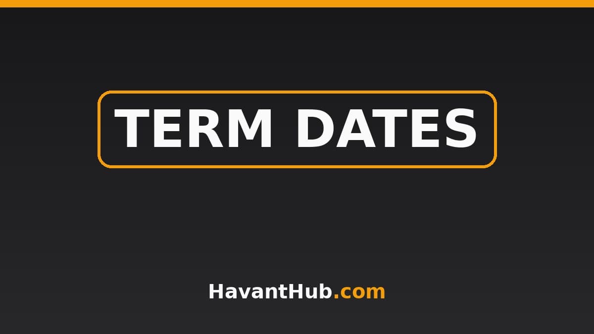 Hampshire School Term Dates 2026/27 for Havant